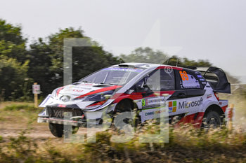 2019-06-14 - Juho Hannine, su Toyota Yaris WRC plus atterra scomposto sulla Prova Speciale 2 - WRC - RALLY ITALIA SARDEGNA - DAY 02 - RALLY - MOTORS
